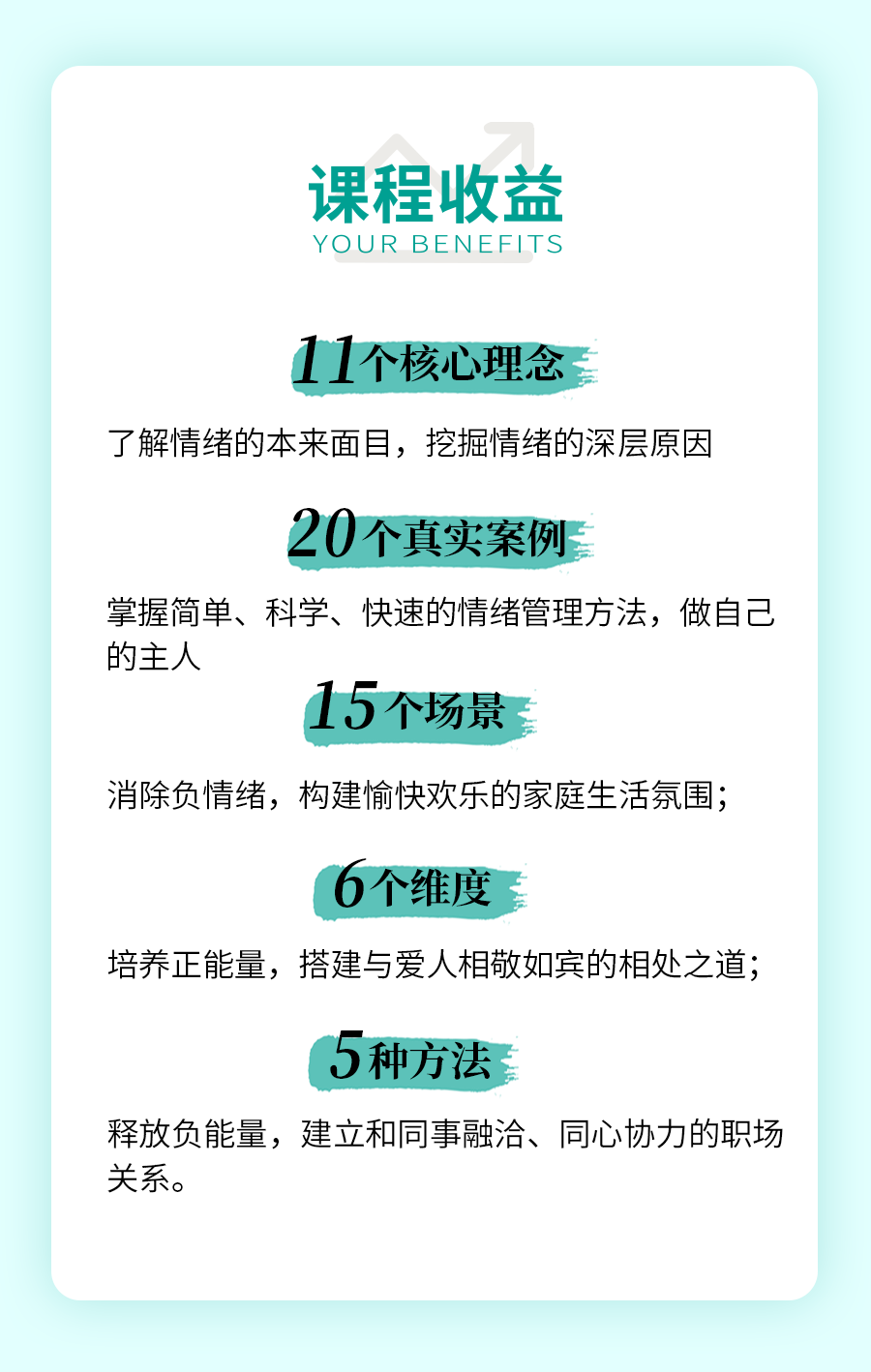 课程收益：了解情绪本来面目，挖掘情绪深层原因